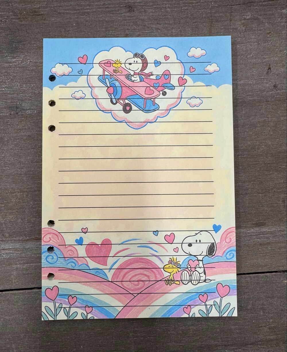 Snoopy Size A5 Refill Stationery Paper